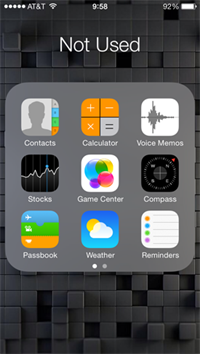 unused iphone apps