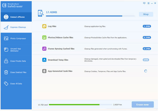 scanning cached files