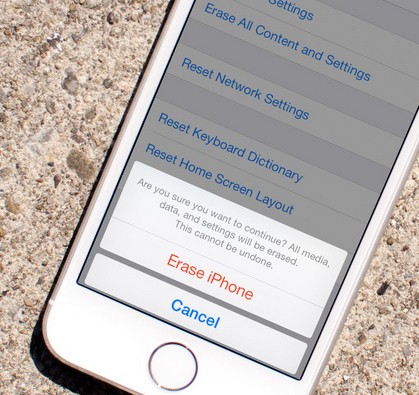 erase iphone