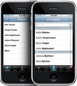 iphone contacts