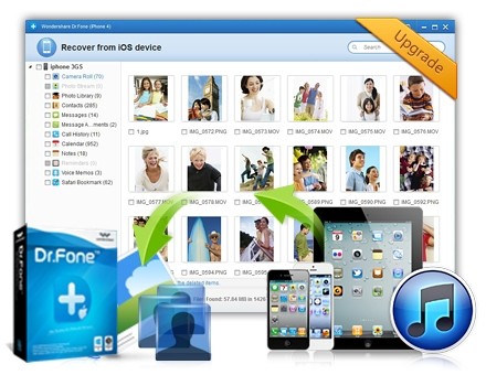iOS Data Recovery, recover lost data from iPhone/iPad/iPod